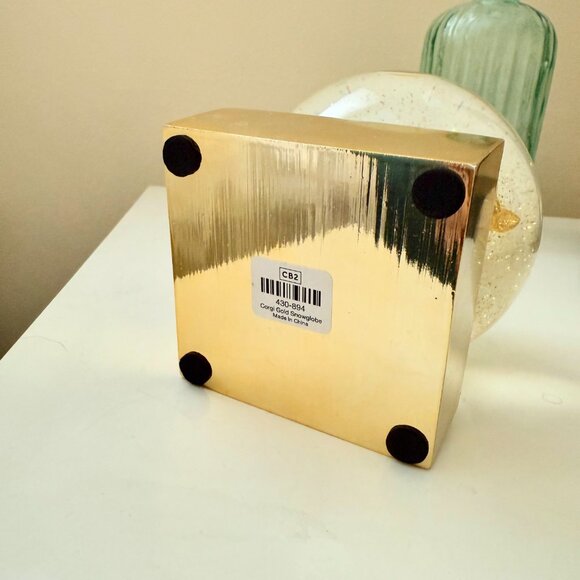 CB2 Gold Corgi Snowglobe - Picture 3 of 3